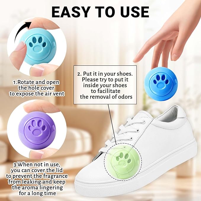STRN Sneaker Deodorizer Balls 12 Packs, Linen & Lavender & Jasmine & Baby - Image 3