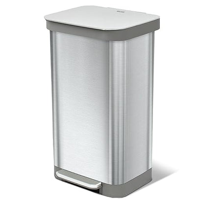 Glad Stainless Steel Step Trash Can, Series 2 by GladTrashFoodStorage