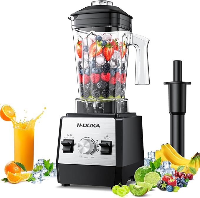 Smoothie Blender, 1400 Watt Powerful Countertop Blenders by H-DUKA