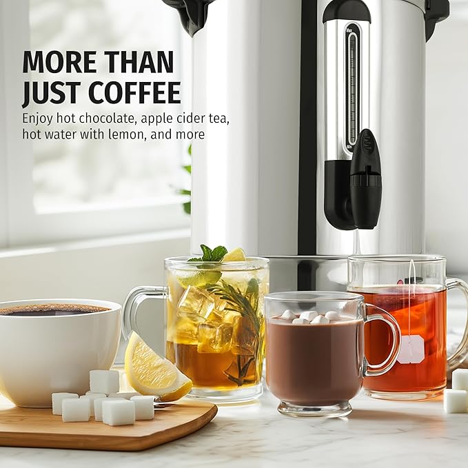 Zulay Commercial Grade 100 Cup Coffee Maker Hot Water Urn - Image 2