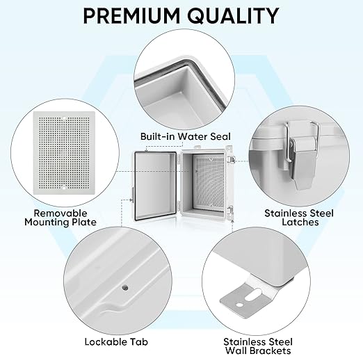TICONN Waterproof Electrical Junction Box IP67 ABS Plastic Enclosure - Image 4