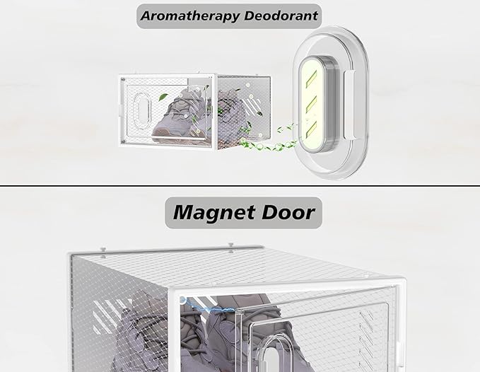 Shoe Storage, 12 Pack Shoe Organizer - Image 3