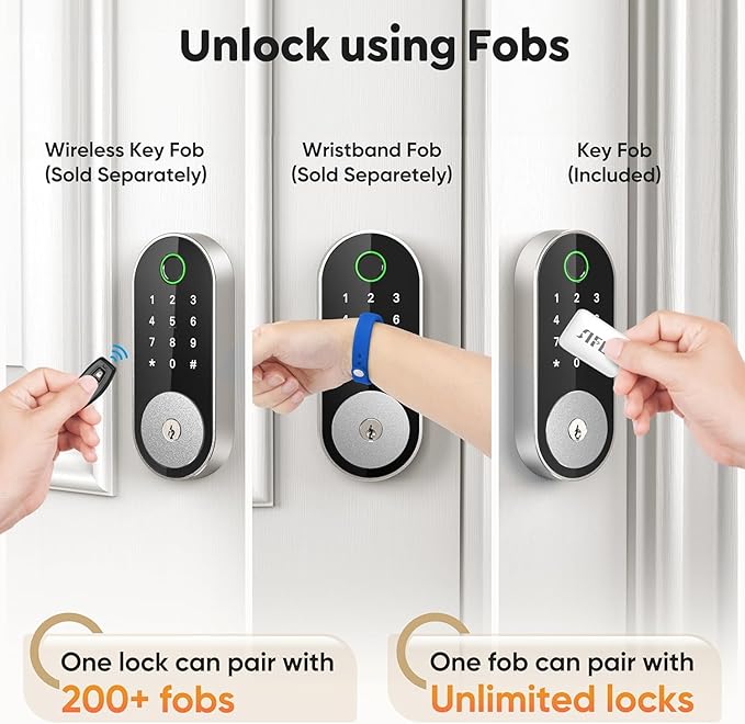 Fingerprint Smart Deadbolt - Image 4