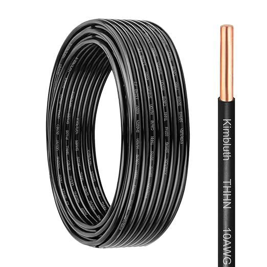 THHN Wire 10 Gauge 25 FT OFC Electrical Wire, 10 AWG Solid Copper Wire Rated up by SimpleandPractical