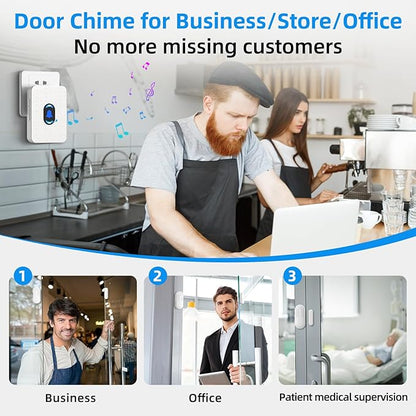 Daytech Wireless Door Sensor Chime Door Entry Chime - Image 3