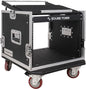 Sound Town Enhanced Thickness 1/2” Plywood 8U Audio Rack/Road ATA Case by SOUNDTOWN