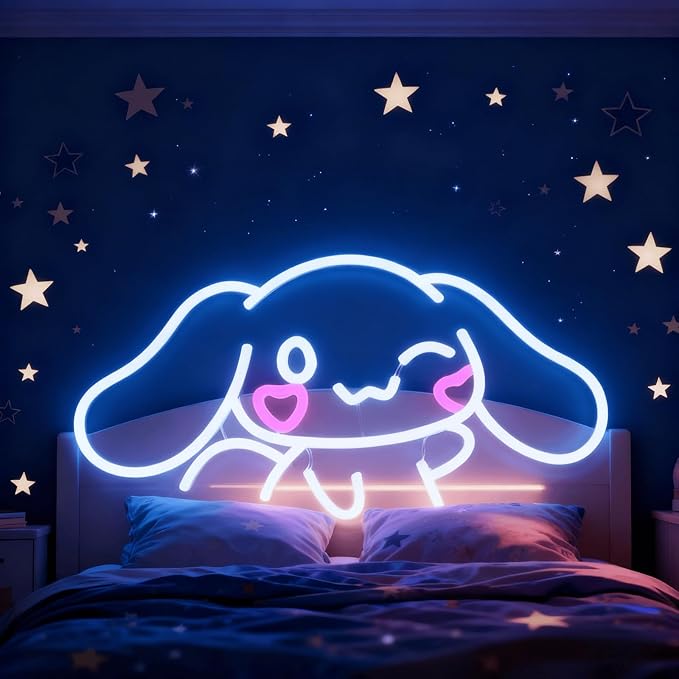 THIIXDAI Cinnamoroll Neon Sign for Room Decor, USB Powered LED Lights - Image 5