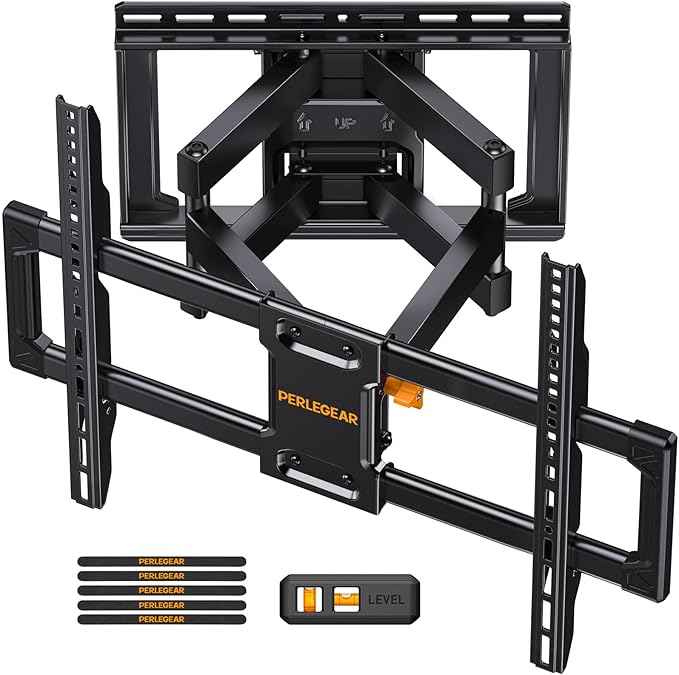 Perlegear UL Listed Full Motion TV Wall Mount by Perlegear