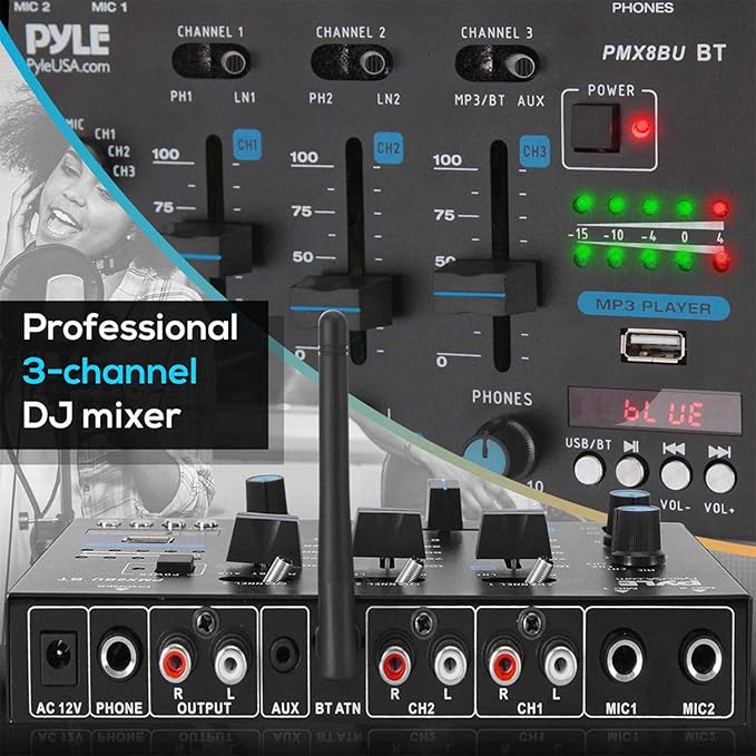 Pyle Wireless DJ Audio Mixer - Image 3