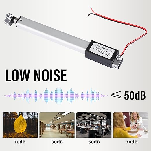 NORJIN 12V 4" Stroke Mini Electric Linear Actuator, Speed 4mm/s, Linear Motion - Image 4