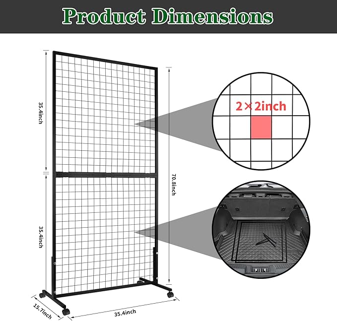 ktondic 3'×6' Double-Layer Grid Panels - Image 3