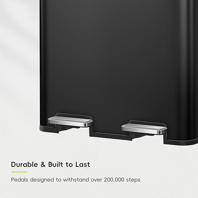 EKO Edison 8+8 Gallon Dual Trash Can - Image 7