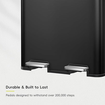 EKO Edison 8+8 Gallon Dual Trash Can - Image 7