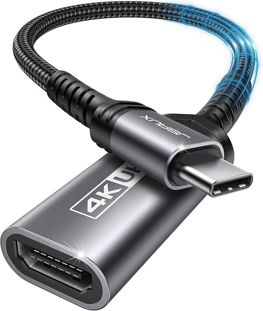 JSAUX USB C to HDMI Adapter, 4K Type C to HDTV Female Adapter by JSAUX