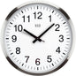 HITO 16" Silent Wall Clock Battery Operated Non Ticking Sweep Movement Glass by hito