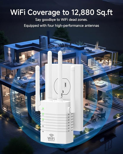 WiFi Extender Supports 105 Devices, 1.2Gbps Home Signal Booster, WiFi Extender - Image 5