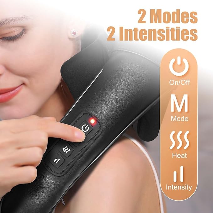 Shiatsu Back and Neck Massager, Cordless Shoulder Massager - Image 5