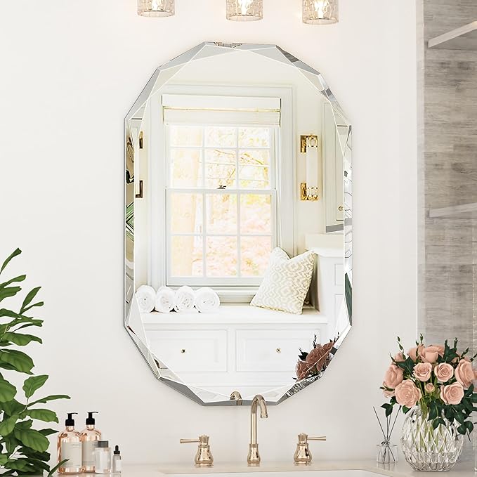 Suidia Bathroom Mirror, Frameless Bathroom Mirror by SuidiaMirror