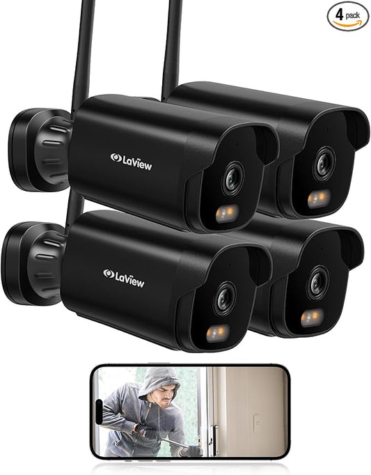 LaView 4K Outdoor Security Cameras, 8MP HD Cameras by LaView