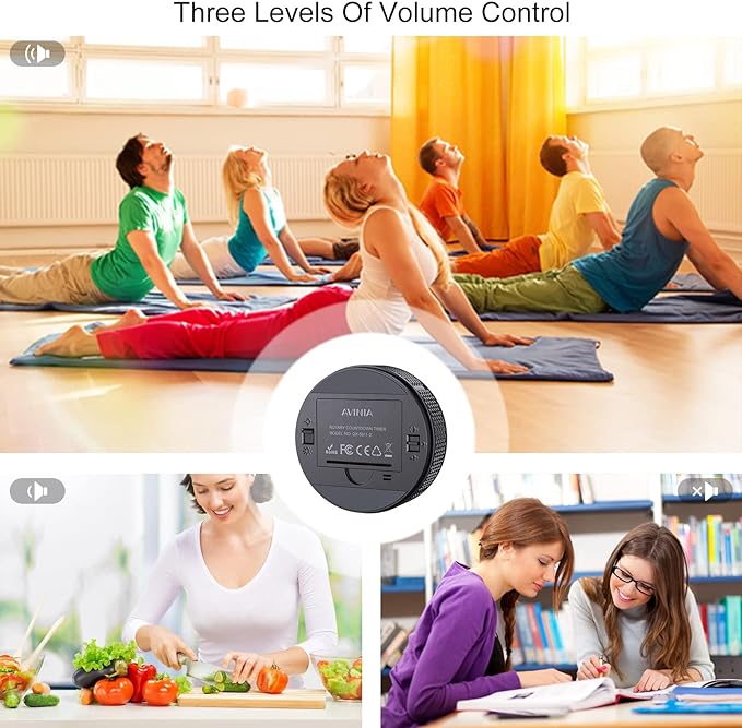 AVINIA Digital Kitchen Timers, Visual timers Large LED Display Magnetic - Image 5