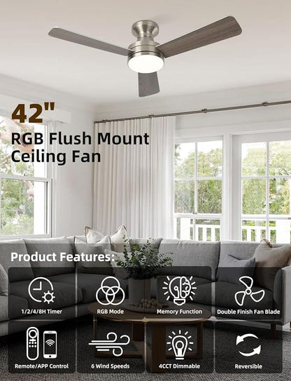 Homlit 42 inch RGB Ceiling Fan - Image 5