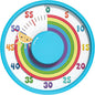 Secura 60-Minute Rainbow Visual Timer 6-Inch Mechanical Countdown Timers by Secura