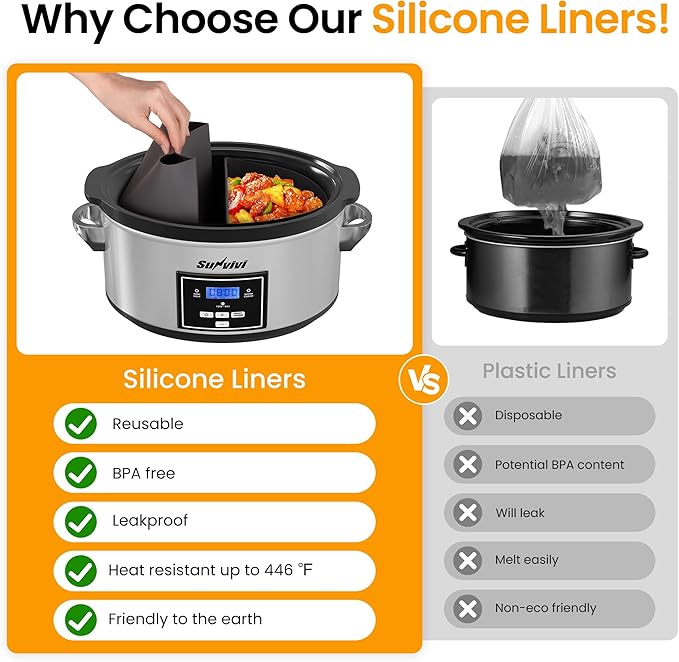 Sunvivi 6 Quart Programmable Slow Cooker - Image 6