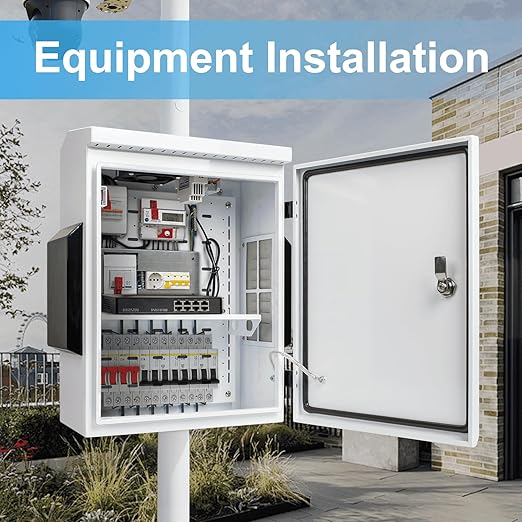Outdoor Electrical Box with Thermostat and Fan, Cold-Rolled Steel Plate - Image 5
