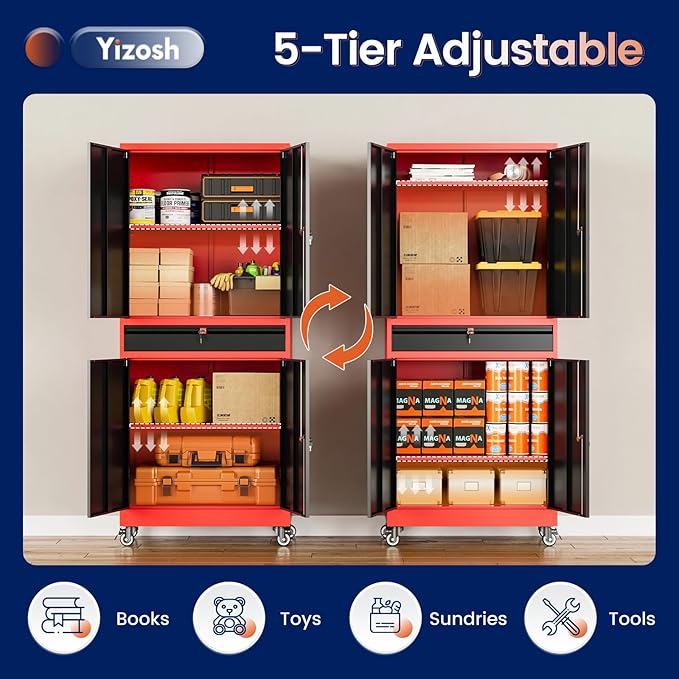 Yizosh Metal Garage Storage Cabinet - Image 5