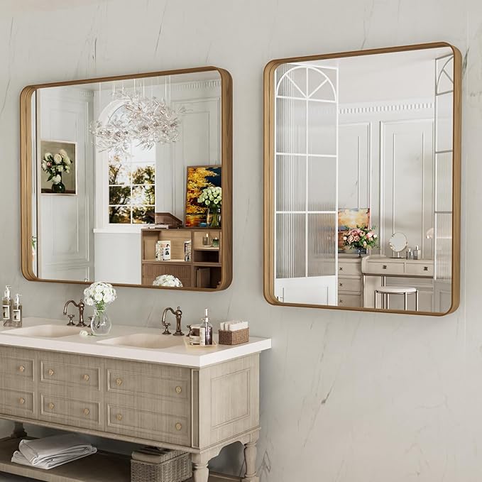 LOAAO 40X32 Inch Bathroom Mirror - Image 4