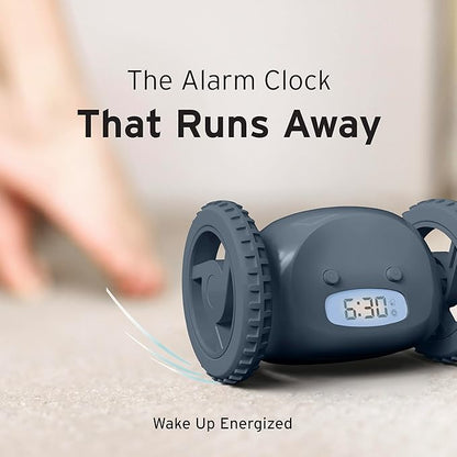 CLOCKY Extra Loud Alarm Clock for Heavy Sleepers on Wheels Rolls Runs Away - Image 4