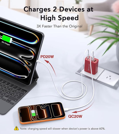 40W USB C Wall Charger, iPad Pro/Mini/Air, iPod Nano, iPod Touch, Smart Phone - Image 3