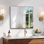 CILIBER Beveled Mirror, 24x24 inch Square Bathroom Mirrors by CILIBER