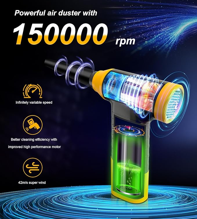 Cordless Electric Compressed Air Duster - Image 2