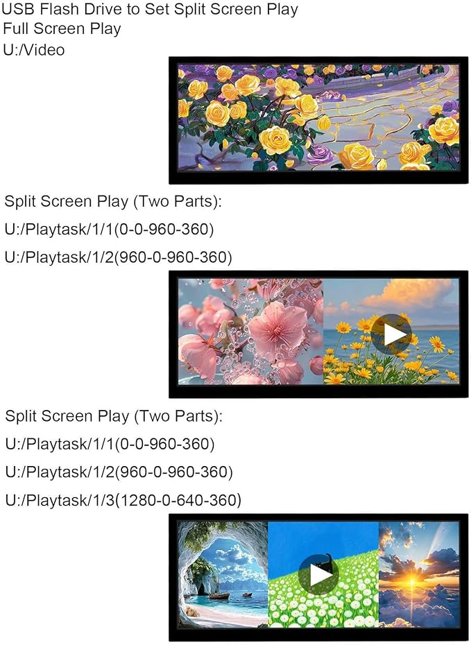 VSDISPLAY 10.3 Inch Touch LCD Monitor 1920x720 IPS Supports USB Flash Drive 2.0 - Image 3