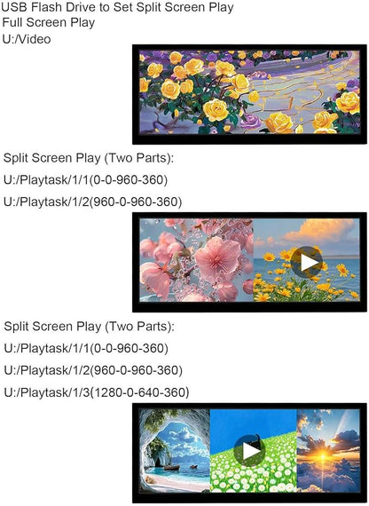 VSDISPLAY 10.3 Inch Touch LCD Monitor 1920x720 IPS Supports USB Flash Drive 2.0 - Image 3