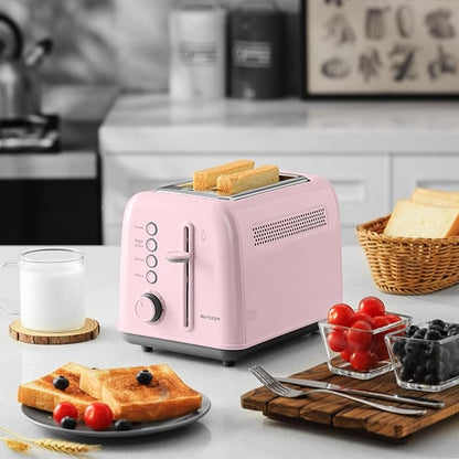 BUYDEEM DT620 2-Slice Toaster, Extra Wide Slots, Retro Stainless Steel - Image 8