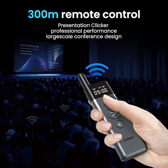 ASING 980ft Ultra-Long Distance Wireless and USB Laser Presentations Remote - Image 2