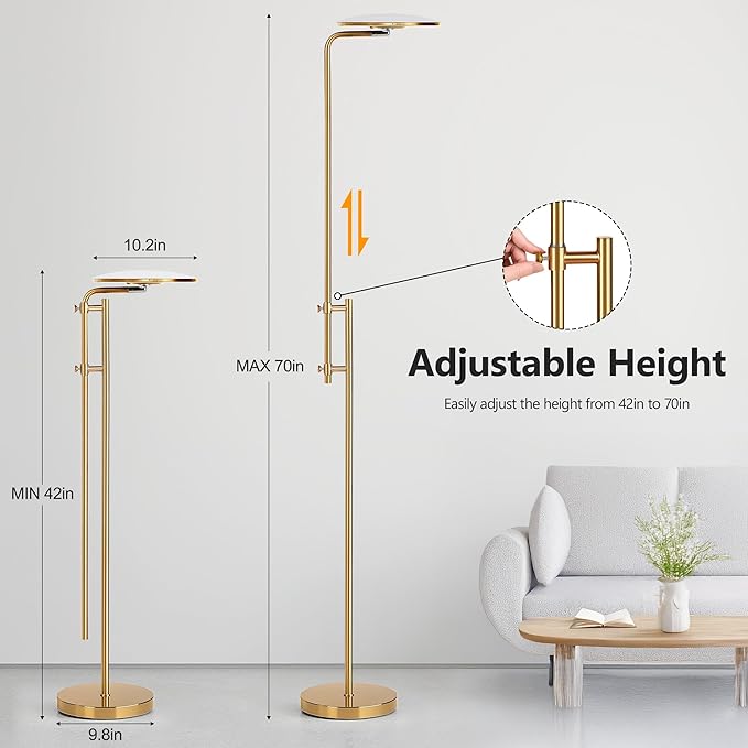 SUNMORY 32W/3000LM Floor Lamps, Super Bright LED Standing Lamp - Image 5