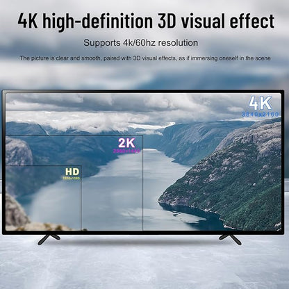 Y.D.F 7 Port HDMI Switch, 4k@60Hz HDMI Switcher 7 in 1 Out HDCP 2.0 Manual HDMI - Image 2