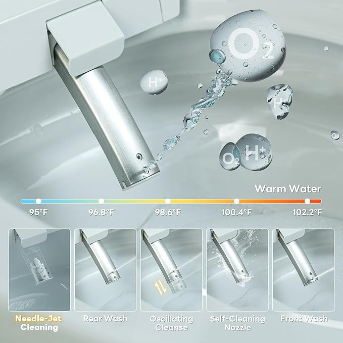 Casta Diva Smart Toilet with Bidet Built in, Auto Open/Close Lid, 1000g MaP - Image 6