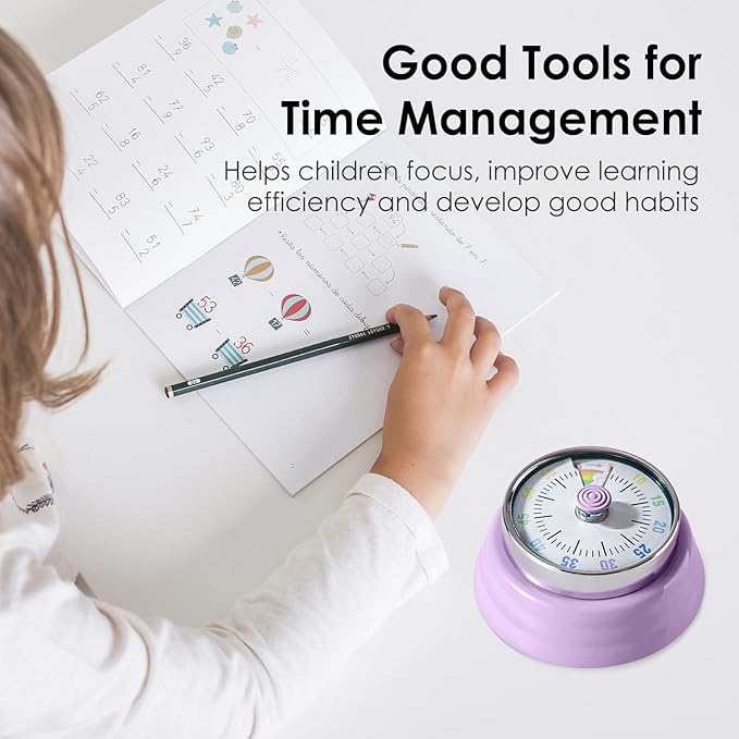 Teeloray Visual Timer for Kids Rainbow Kitchen Timer - Image 3