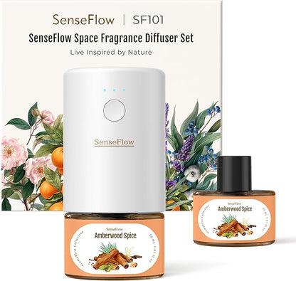 SF101 Pro Plug In Air Freshener, Waterless Essential Oil Diffuser, Non-Toxic by SenseFlow
