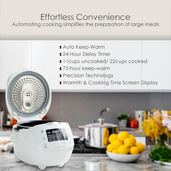 MAGiC COM multi-Functional Digital Rice Cooker 10 Cup Uncooked, 15-in-1 - Image 2