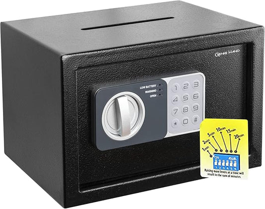 Genie Hand – Time Delay Safe, Anti Robbery Safe Box, Timed Controlled Opening – by GenieHand