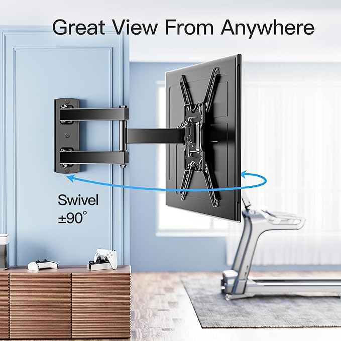 PERLESMITH Full Motion TV Wall Mount - Image 5