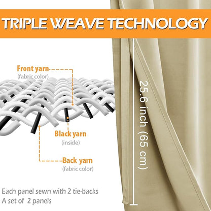 Hiasan Short Blackout Curtains for Bedroom - Image 3