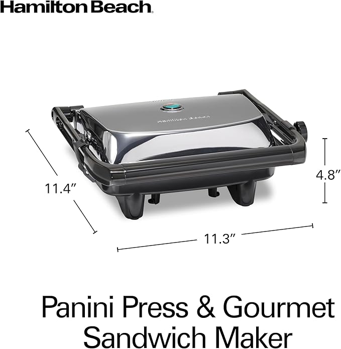 Hamilton Beach Panini Press Sandwich Maker & Electric Indoor Grill - Image 8