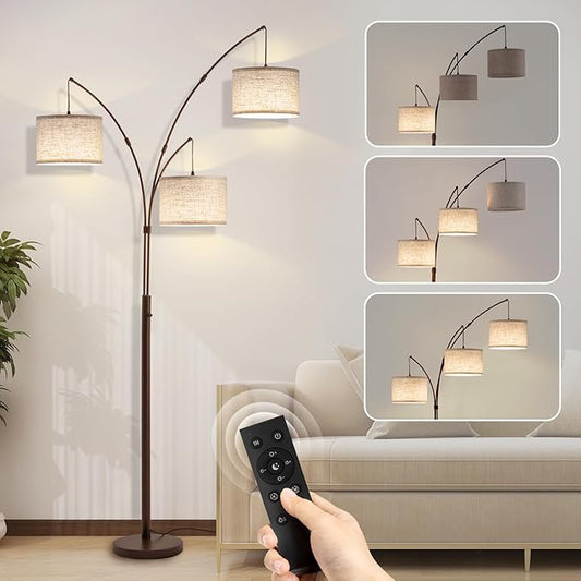 Fansdrick 3 Light Arc Floor Lamps by Fansdrick