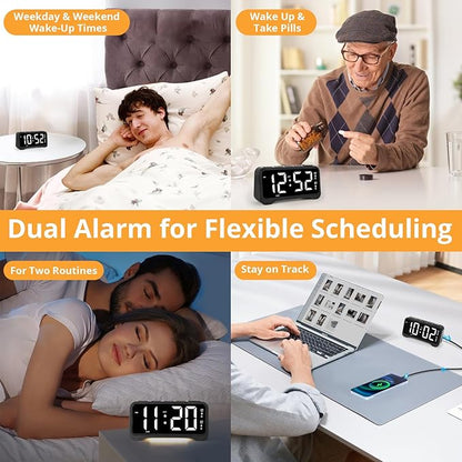 Loud Vibrating Alarm Clock for Heavy Sleepers - Image 7